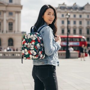 Kate Spade: Nylon + Leather Medium Backpack ♠️